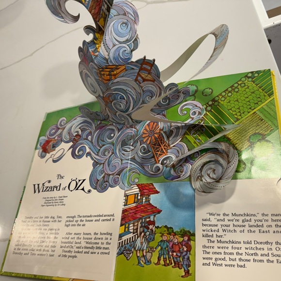 Vintage 1980s Wizard of Oz Pop-Up Book story dorothy Troll Associates wicked - Picture 2 of 10